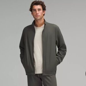 LULULEMON Zeroed In Track Jacket Men's Olive Green Zip Jacket size L NWOT